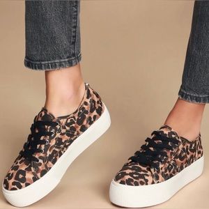 8.5 Steve Madden Platform Leopard / Cheetah Sneakers